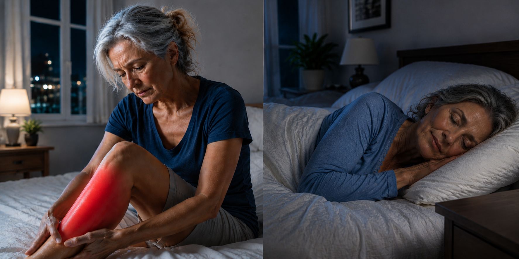 Before and after sleep comparison
